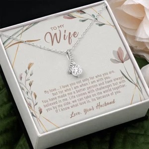 Gift For Wife To My Wife Necklace Wedding Anniversary Birthday Valentines Gift For Wife To My Wife Necklace Wedding Anniversary Birthday Valentines