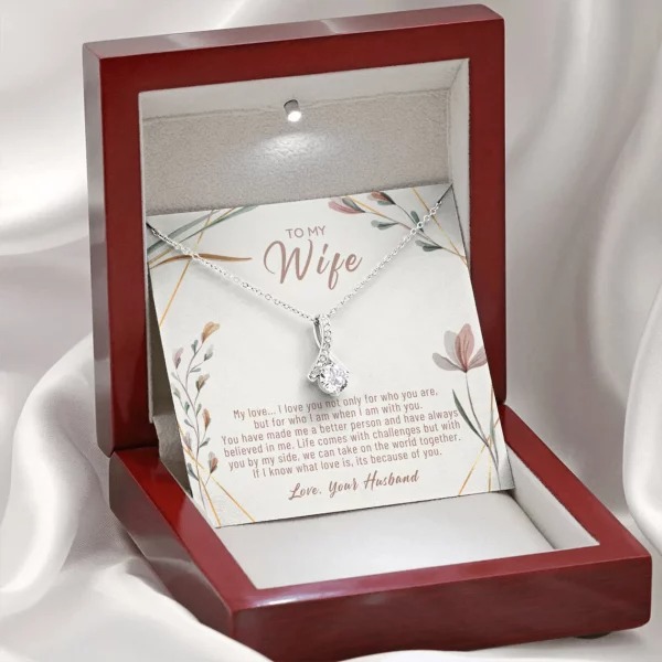 Gift For Wife To My Wife Necklace Wedding Anniversary Birthday Valentines Gift For Wife To My Wife Necklace Wedding Anniversary Birthday Valentines