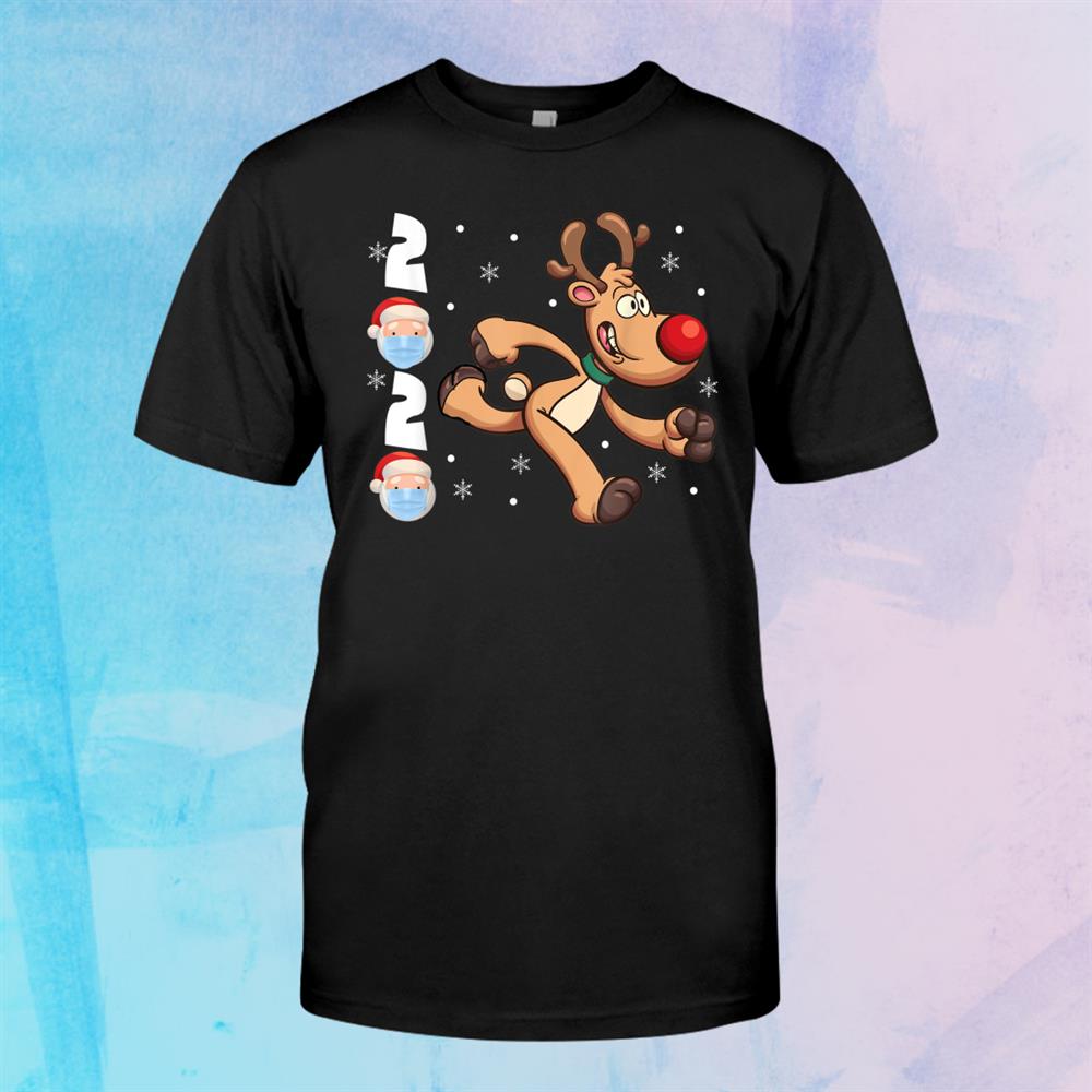 Running Funny Christmas Reindeer Santa X Mas Lover Shirt Running Funny Christmas Reindeer Santa X Mas Lover Shirt