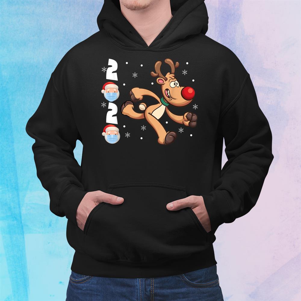 Running Funny Christmas Reindeer Santa X Mas Lover Shirt Running Funny Christmas Reindeer Santa X Mas Lover Shirt