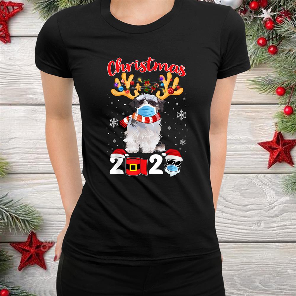 Shih Tzu Mask Matching Pajama Idea Funny Christmas Shirt Shih Tzu Mask Matching Pajama Idea Funny Christmas Shirt