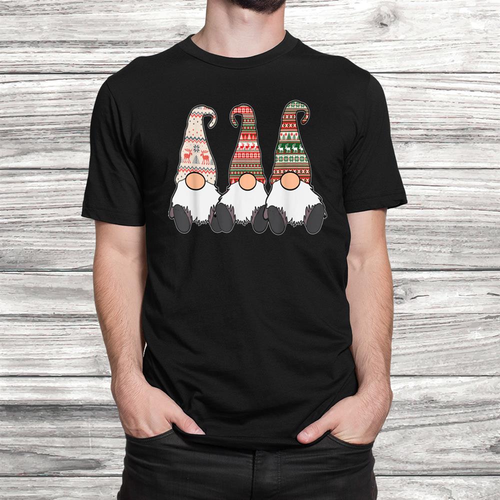 3 Nordic Gnomes Winter Christmas Swedish Tomte Cute Elves Shirt 3 Nordic Gnomes Winter Christmas Swedish Tomte Cute Elves Shirt