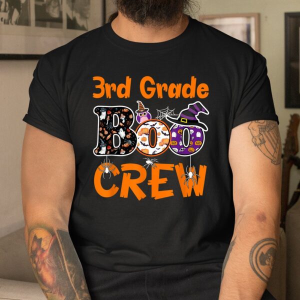 3rd grade boo crew teacher student halloween shirt 3