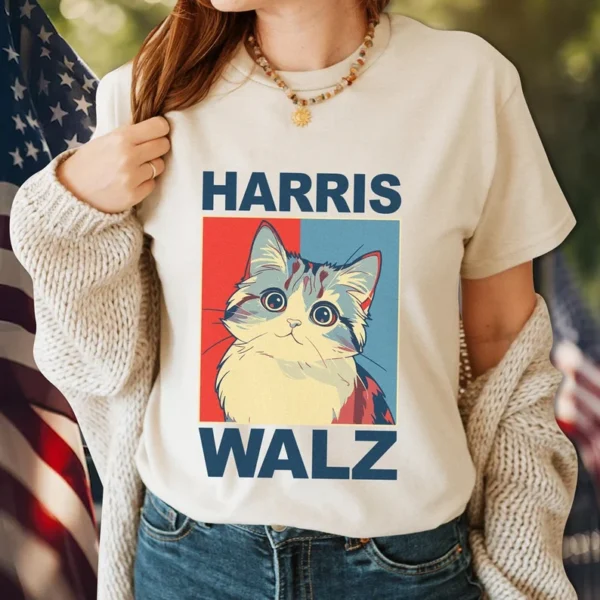 Kamala Harris Tim Walz President VP 2024 US Election Shirt – Vote Blue, Vote Harris Walz – Patriotic Election Shirt for Men and Women