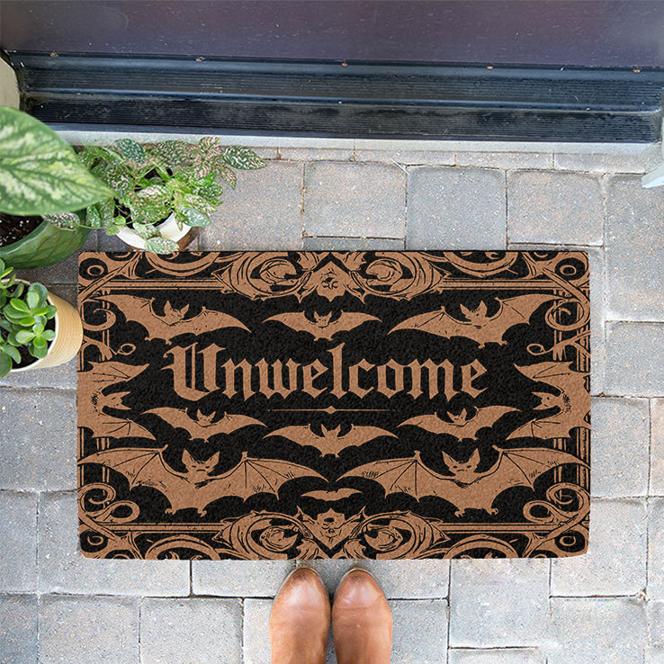 Unwelcome Mat Bat Doormat Unwelcome Mat Bat Doormat