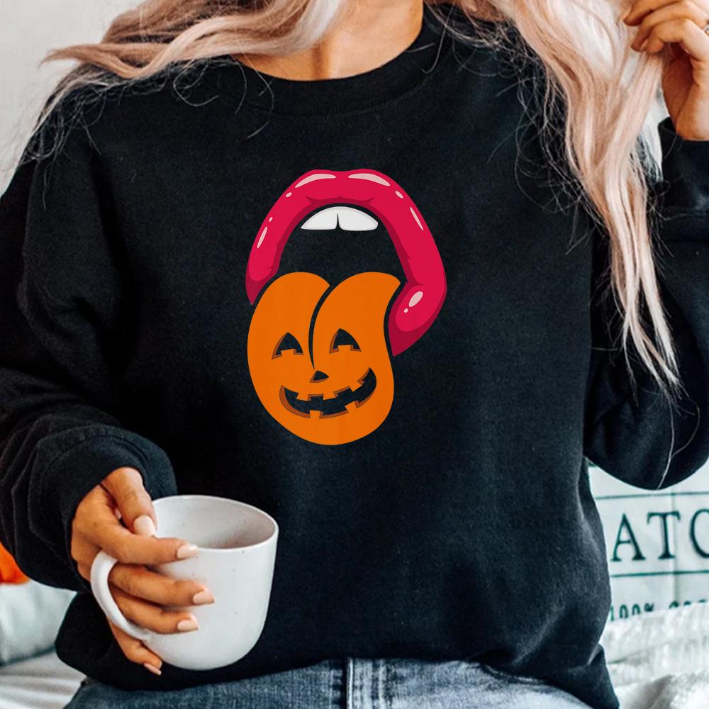 Amazing Lips Pumpkin Langue Halloween Shirt Amazing Lips Pumpkin Langue Halloween Shirt