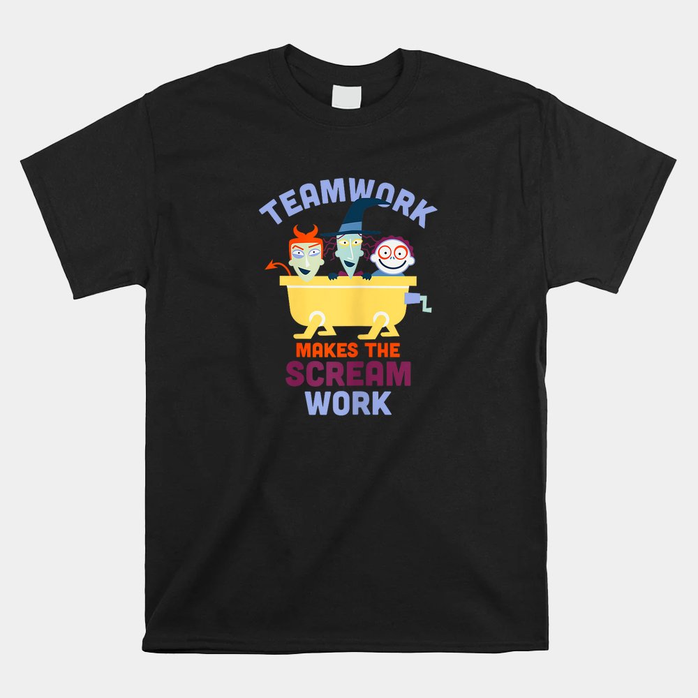 Amazon Essentials Nightmare Before Christmas Teamwork Makes The Scream Work Shirt Amazon Essentials Nightmare Before Christmas Teamwork Makes The Scream Work Shirt