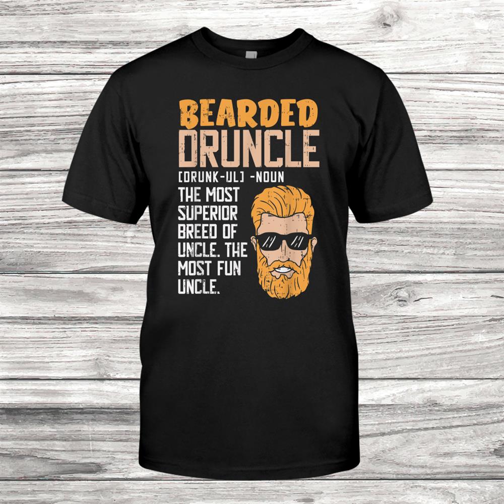 Bearded Druncle Shirt Funny Definition Uncle Christmas Shirt Bearded Druncle Shirt Funny Definition Uncle Christmas Shirt