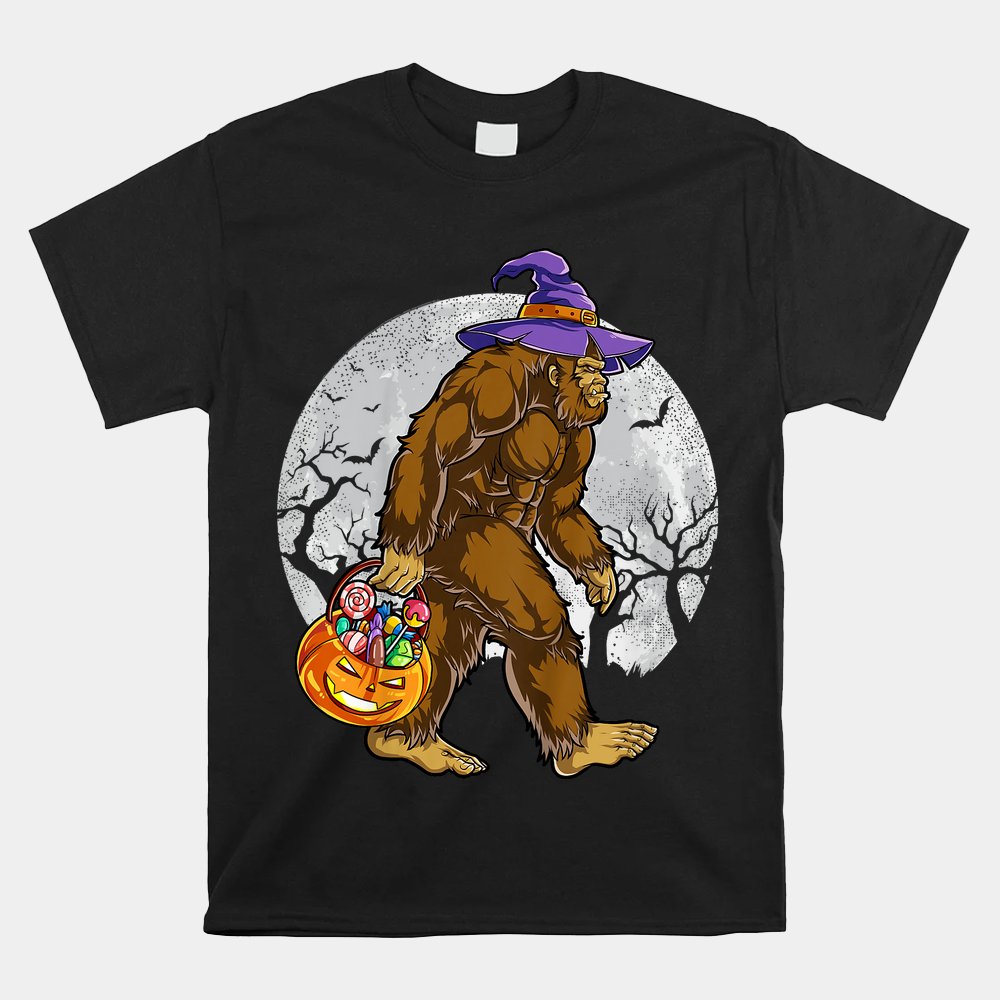 Bigfoot Witch Pumpkin Halloween Shirt Bigfoot Witch Pumpkin Halloween Shirt