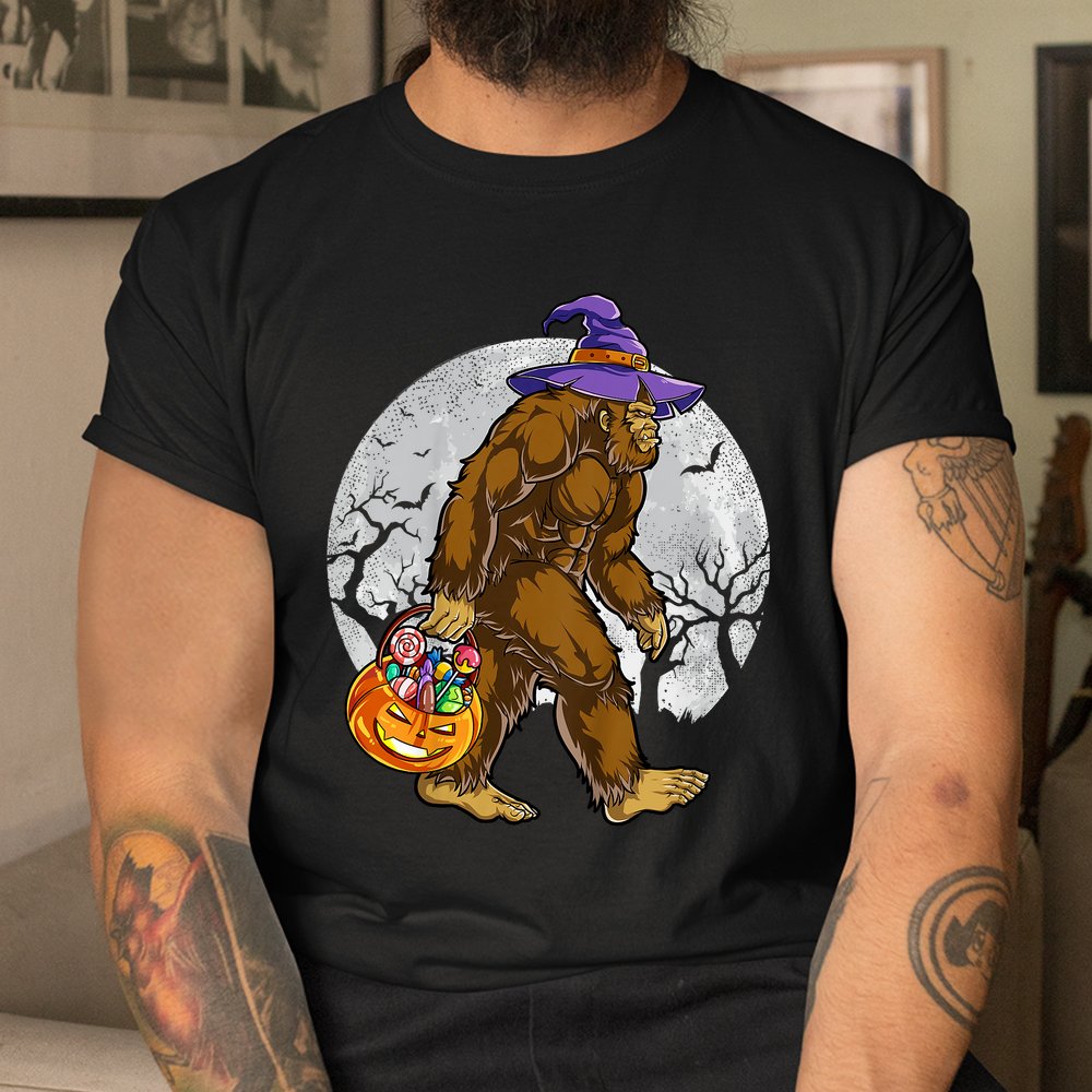 Bigfoot Witch Pumpkin Halloween Shirt Bigfoot Witch Pumpkin Halloween Shirt