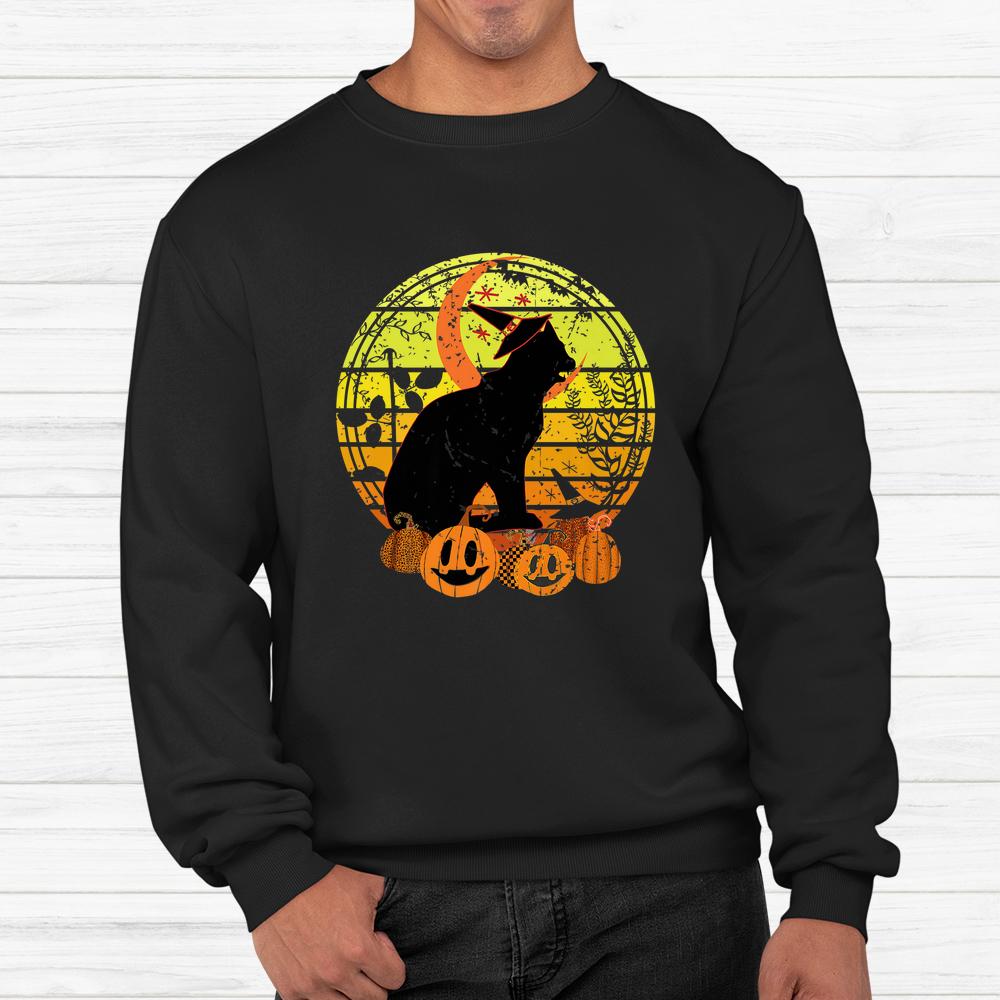 Black Cat Moon Pumpkin Witch Hat Halloween Scary Shirt Black Cat Moon Pumpkin Witch Hat Halloween Scary Shirt