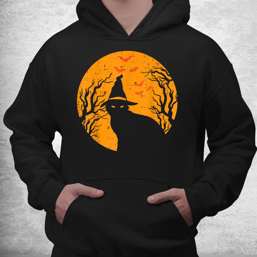 Black Cat Witch Full Moon Vintage Halloween Shirt Black Cat Witch Full Moon Vintage Halloween Shirt