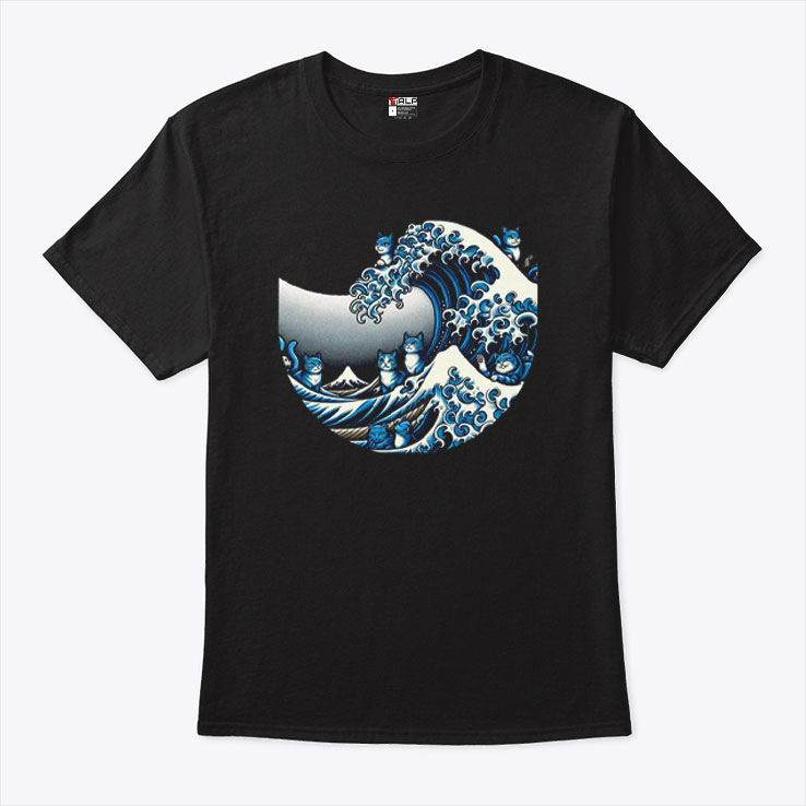 Blue Wave Cat For Kamala Shirt Blue Wave Cat For Kamala Shirt