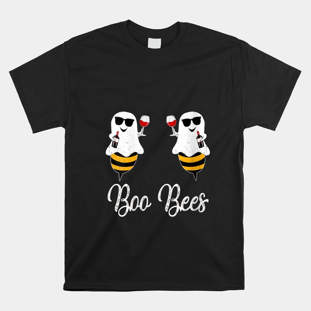 Boo Bees Couples Halloween Shirt Wine Drinking Shirt Boo Bees Couples Halloween Shirt Wine Drinking Shirt