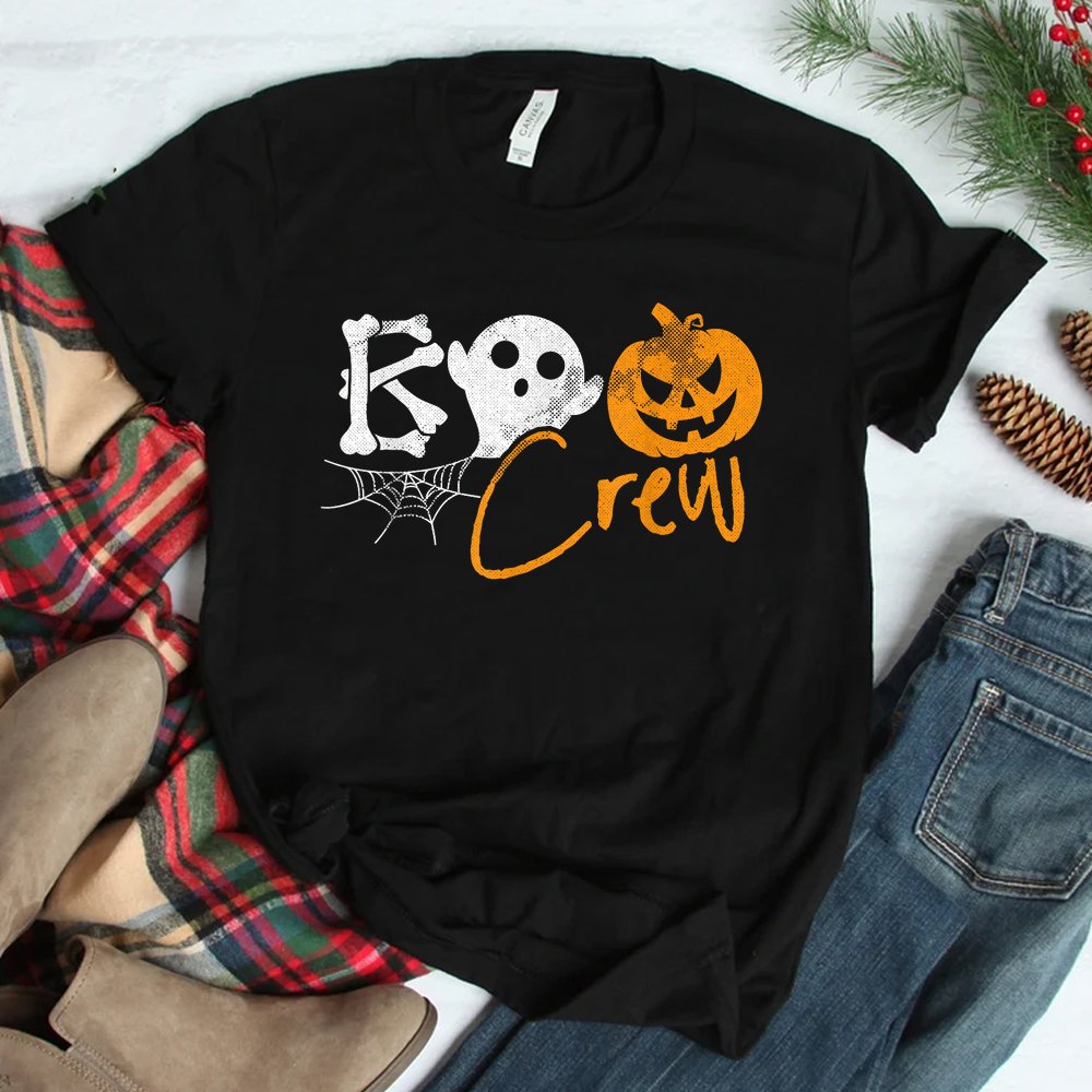 Boo Crew Lazy Halloween Ghost Pumpkin Bones Shirt Boo Crew Lazy Halloween Ghost Pumpkin Bones Shirt