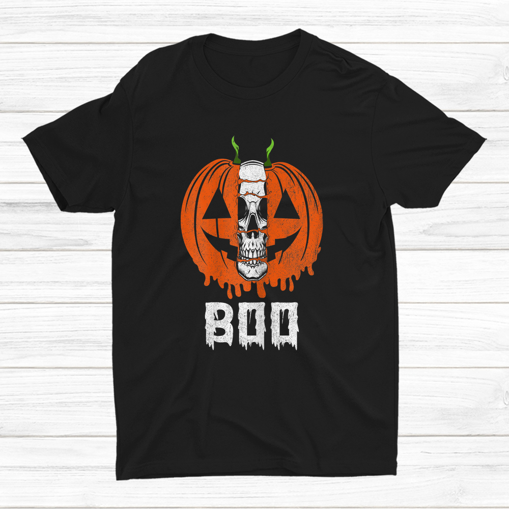 Boo Jack O Lantern Skull Scary Halloween Shirt Boo Jack O Lantern Skull Scary Halloween Shirt