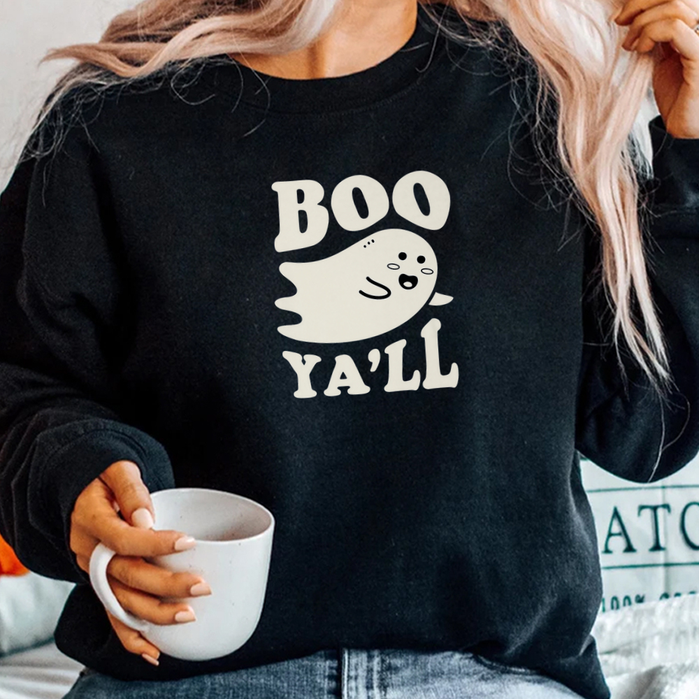 Boo Yall Funny Spooky Cute Kawaii Halloween Shirt Boo Yall Funny Spooky Cute Kawaii Halloween Shirt