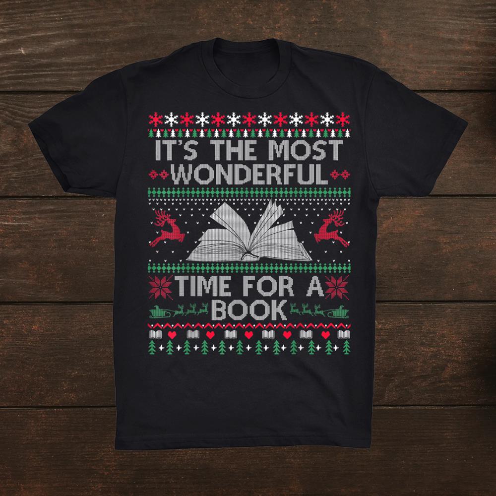 Books Reading Librarian Teacher Book Lovers Ugly Christmas Shirt Books Reading Librarian Teacher Book Lovers Ugly Christmas Shirt