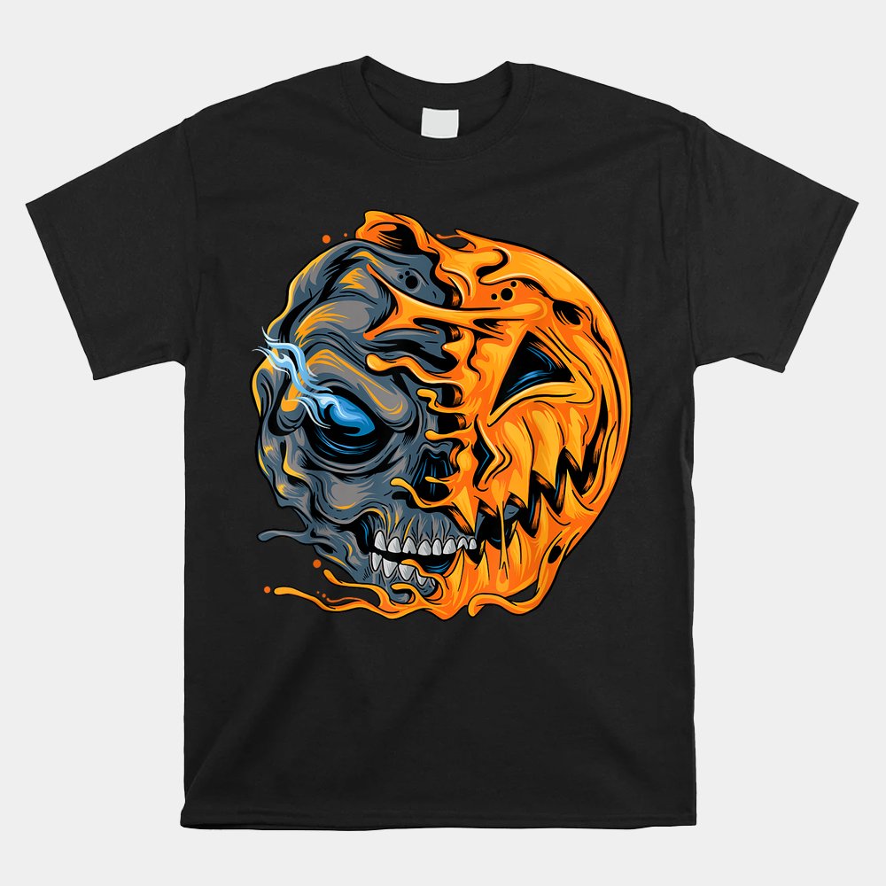 Boys Halloween Pumpkin Skull Shirt Boys Halloween Pumpkin Skull Shirt