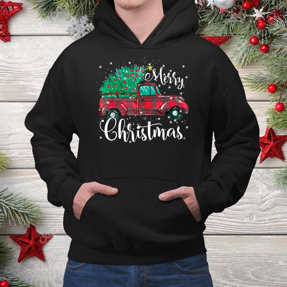 Buffalo Plaid Vintage Truck Tree Christmas Shirt Buffalo Plaid Vintage Truck Tree Christmas Shirt