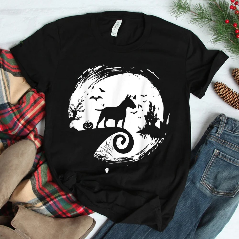 Bull Terrier Halloween Costume Bully Moon Silhouette Shirt Bull Terrier Halloween Costume Bully Moon Silhouette Shirt