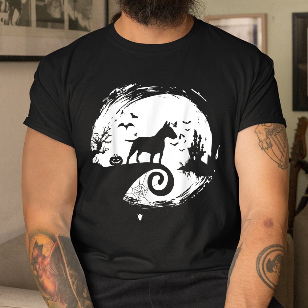 Bull Terrier Halloween Costume Bully Moon Silhouette Shirt Bull Terrier Halloween Costume Bully Moon Silhouette Shirt
