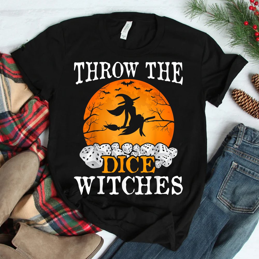 Bunco Throw The Dice Witches Halloween Shirt Bunco Throw The Dice Witches Halloween Shirt