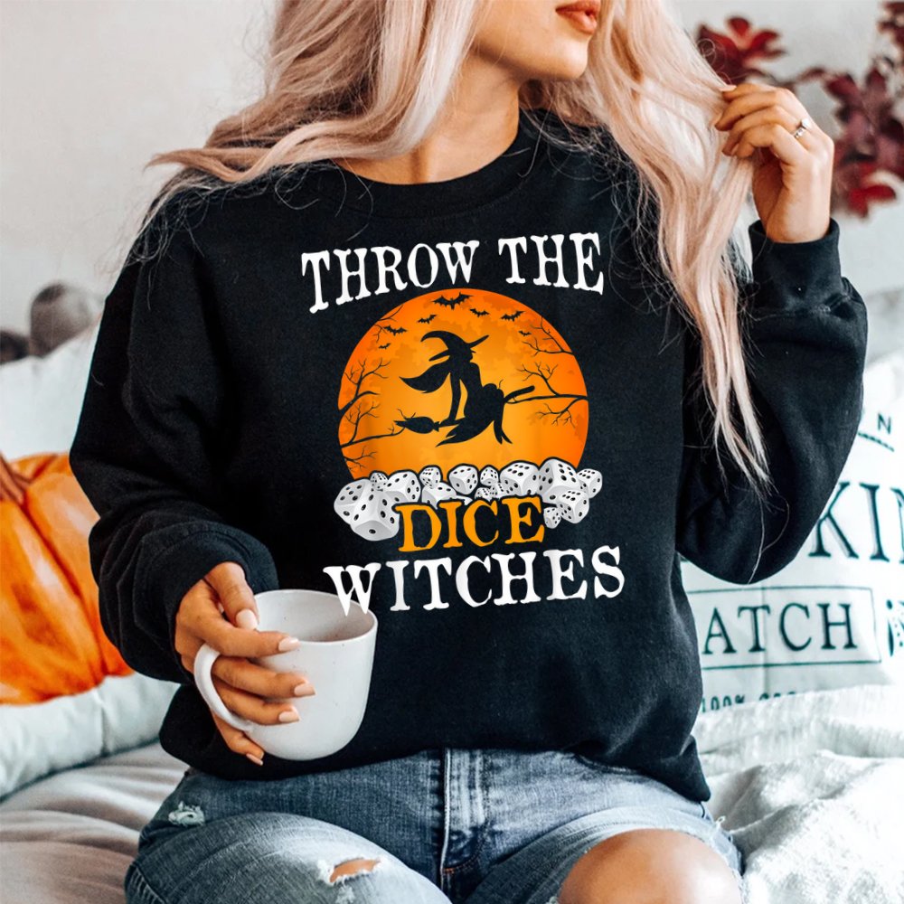 Bunco Throw The Dice Witches Halloween Shirt Bunco Throw The Dice Witches Halloween Shirt
