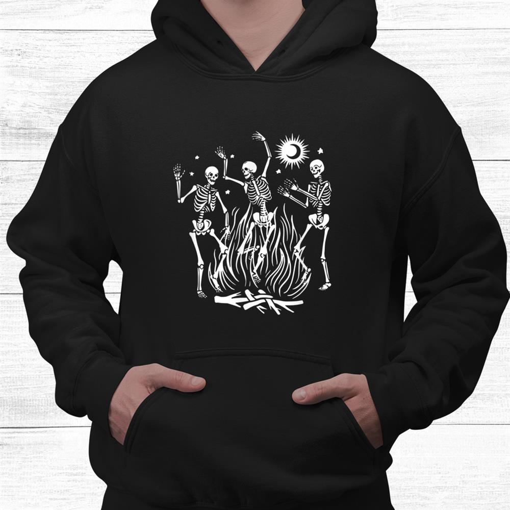 Campfire Dancing Skeleton Halloween Shirt Campfire Dancing Skeleton Halloween Shirt
