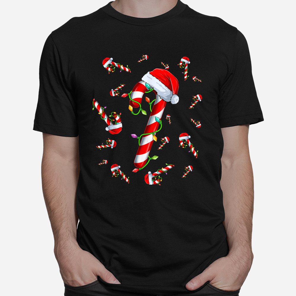 Candy Cane Merry And Bright Red And White Candy Christmas Shirt Candy Cane Merry And Bright Red And White Candy Christmas Shirt