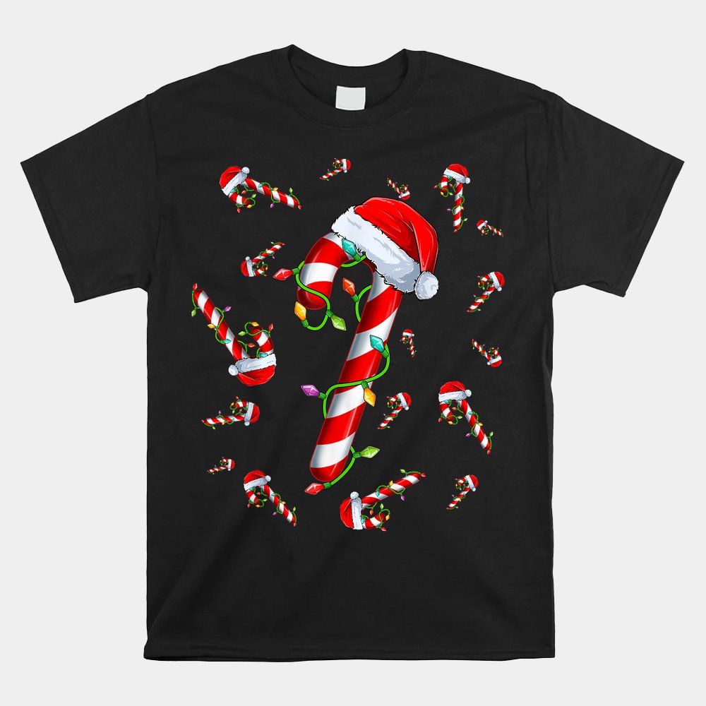 Candy Cane Merry And Bright Red And White Candy Christmas Shirt Candy Cane Merry And Bright Red And White Candy Christmas Shirt