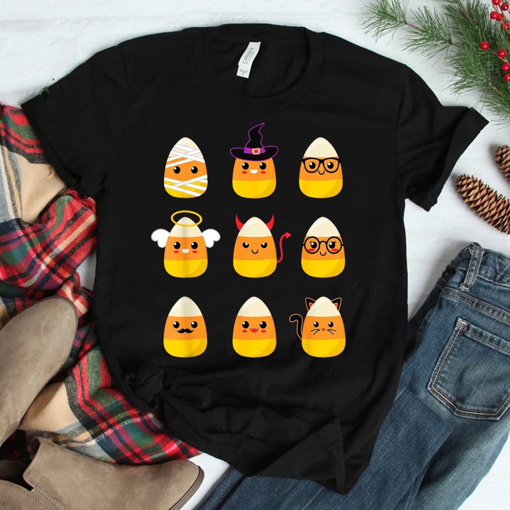 Candy Corn Costume Characters Halloween Shirt Candy Corn Costume Characters Halloween Shirt