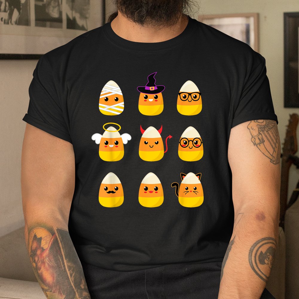Candy Corn Costume Characters Halloween Shirt Candy Corn Costume Characters Halloween Shirt