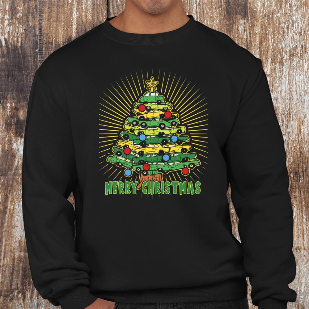 Car Lover Christmas Tree Pajamas Toddler Shirt Car Lover Christmas Tree Pajamas Toddler Shirt