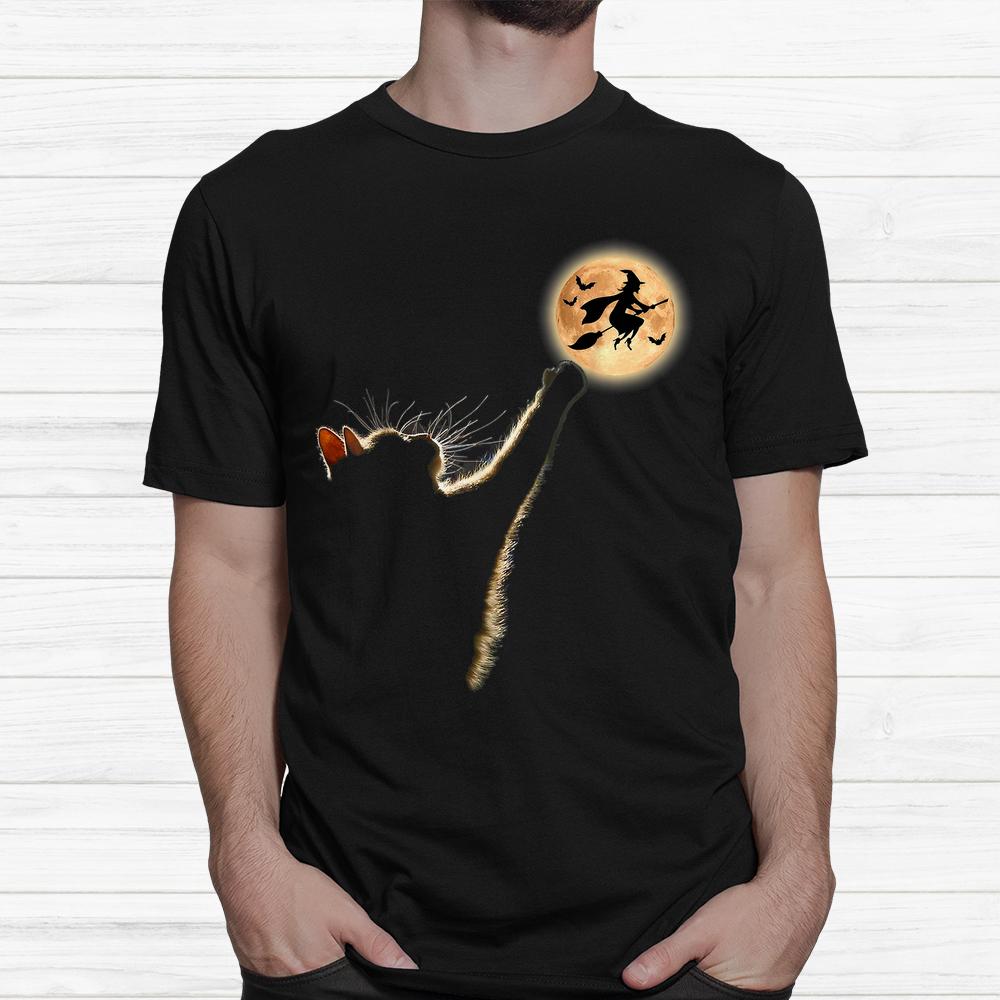 Cat Catching The Moon Halloween Shirt Cat Catching The Moon Halloween Shirt