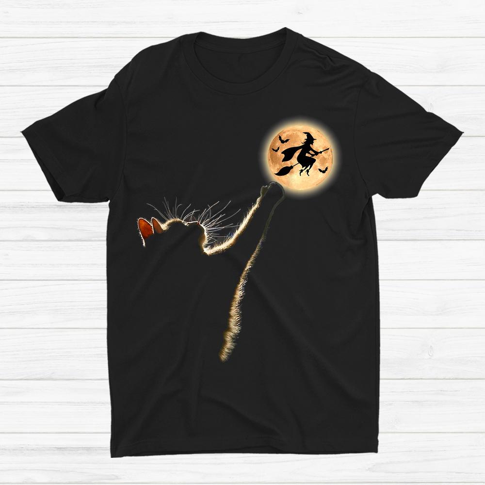 Cat Catching The Moon Halloween Shirt Cat Catching The Moon Halloween Shirt