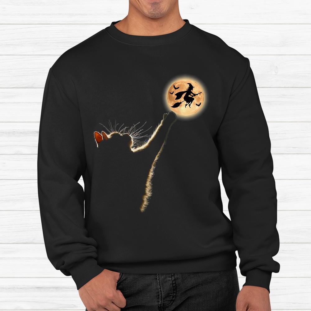 Cat Catching The Moon Halloween Shirt Cat Catching The Moon Halloween Shirt