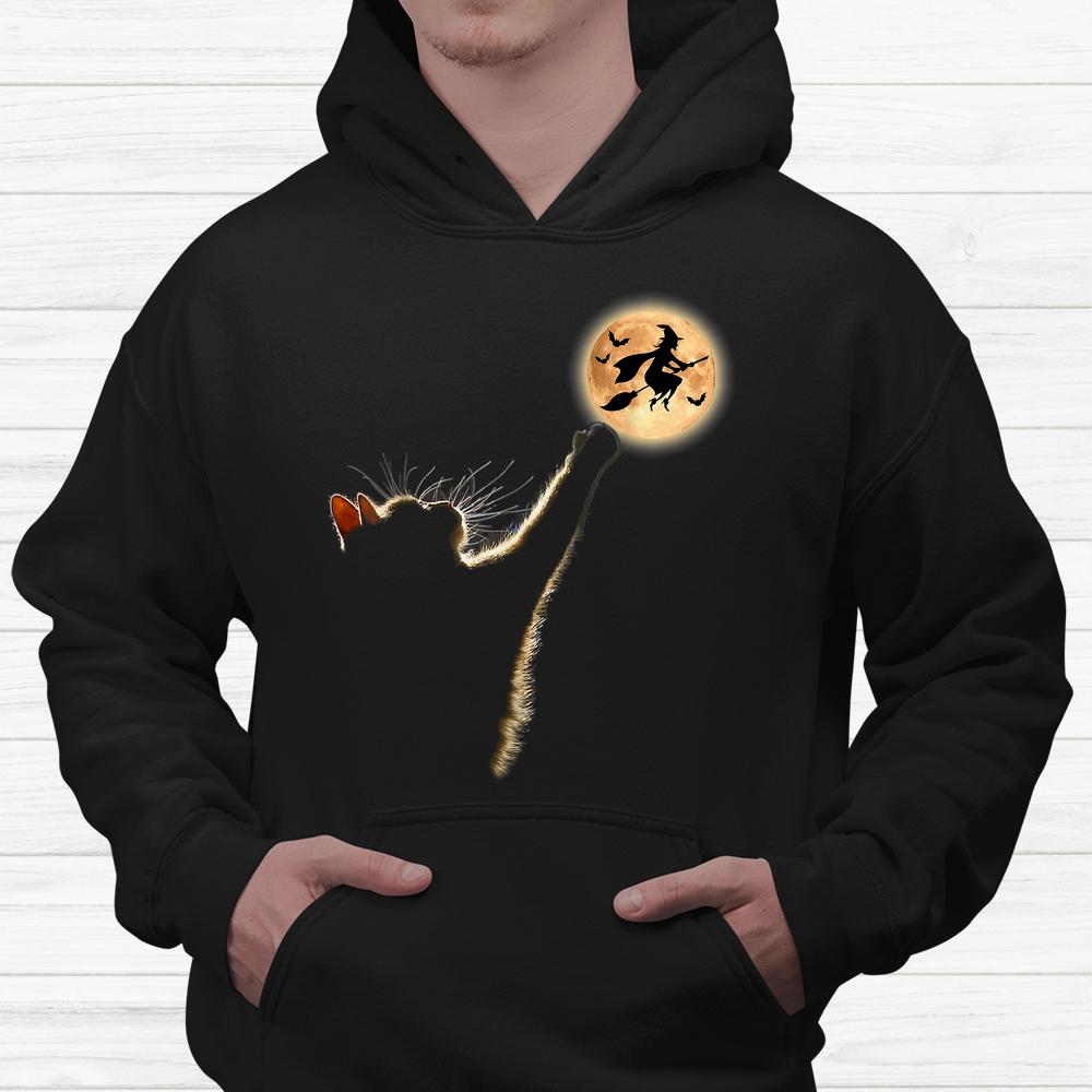Cat Catching The Moon Halloween Shirt Cat Catching The Moon Halloween Shirt