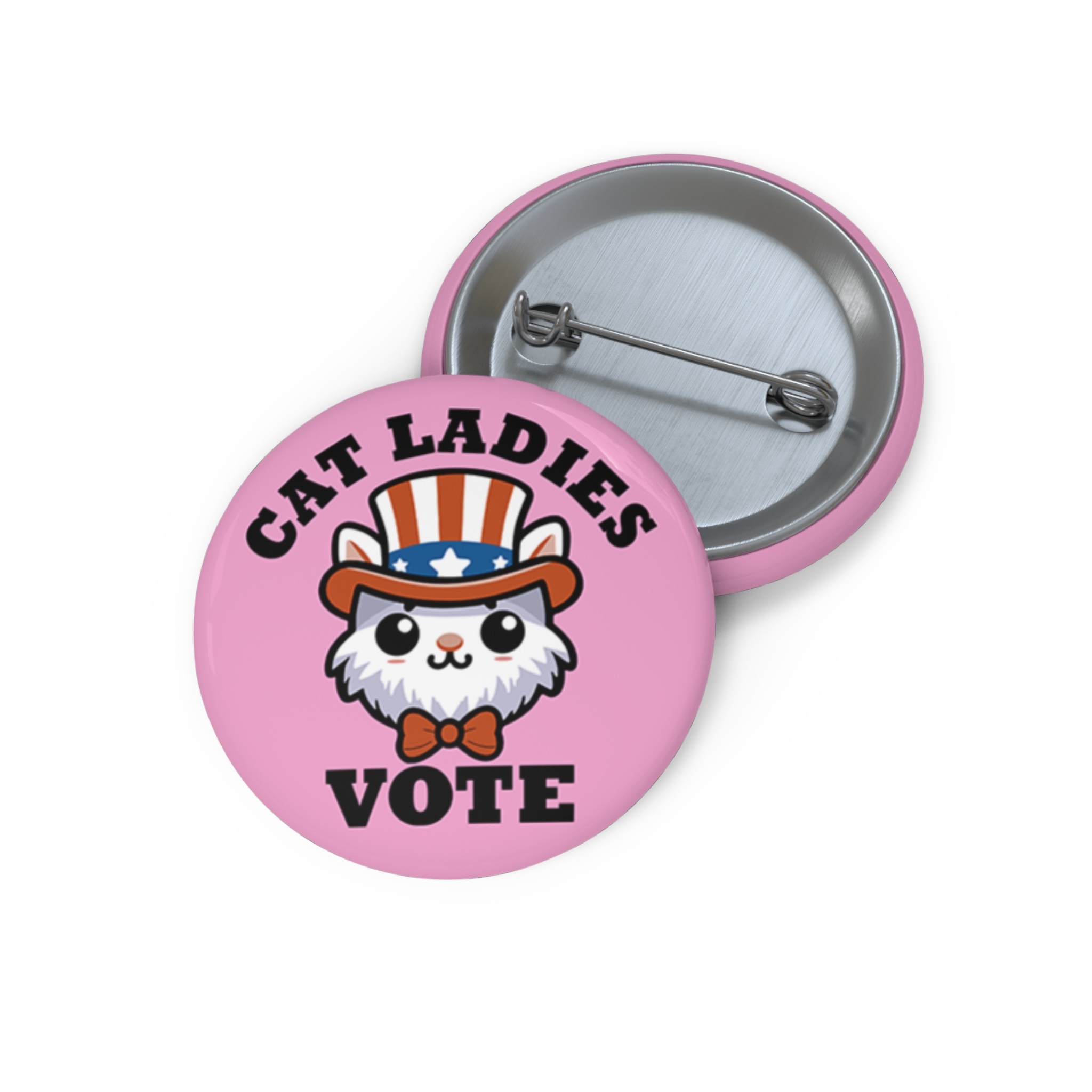Cat Ladies Vote For Kamala Custom Pin Button Cat Ladies Vote For Kamala Custom Pin Button
