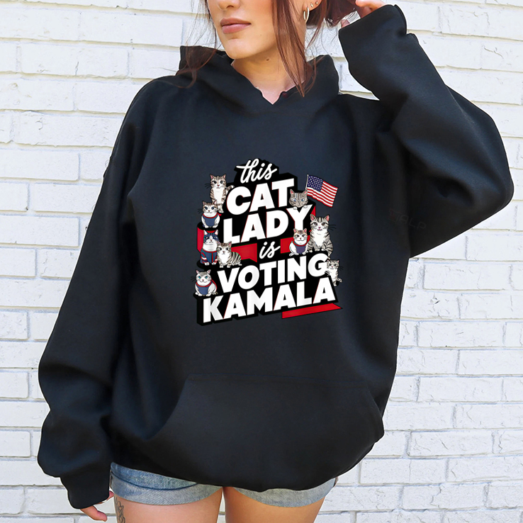 Cat Lady Voting For Kamala Harris 2024 Shirt Cat Lady Voting For Kamala Harris 2024 Shirt
