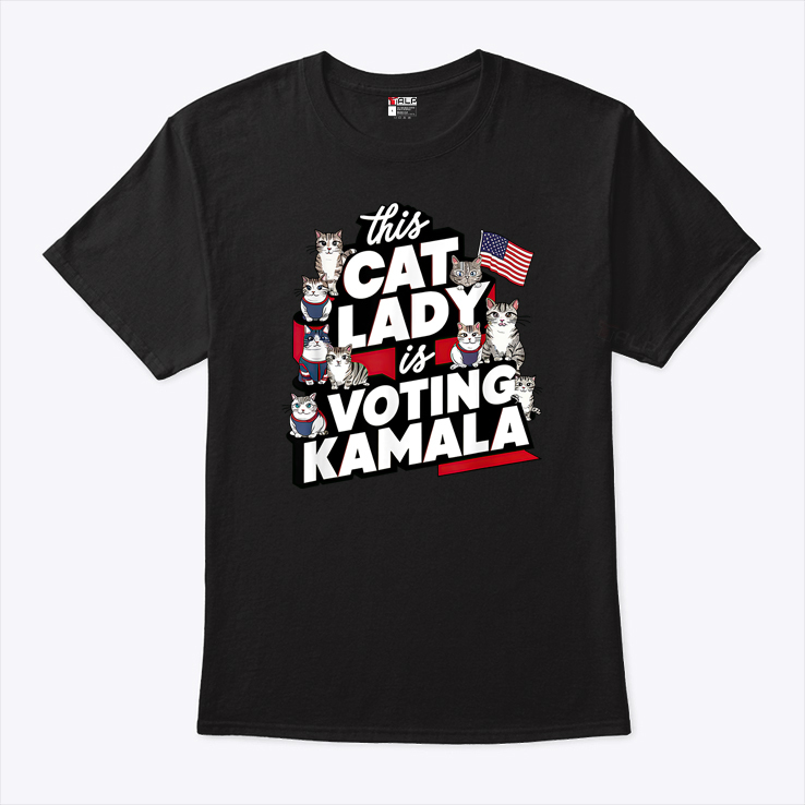 Cat Lady Voting For Kamala Harris 2024 Shirt Cat Lady Voting For Kamala Harris 2024 Shirt