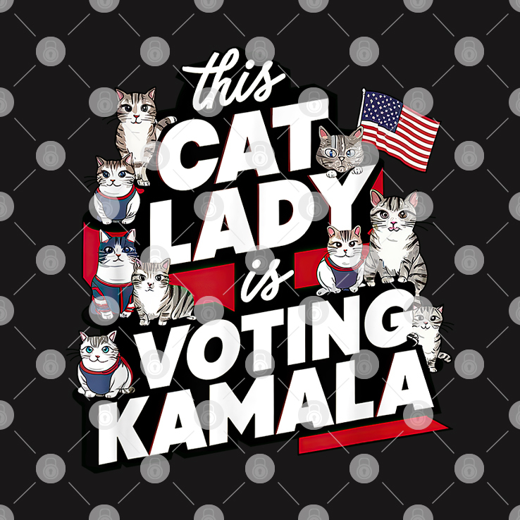 Cat Lady Voting For Kamala Harris 2024 Shirt Cat Lady Voting For Kamala Harris 2024 Shirt