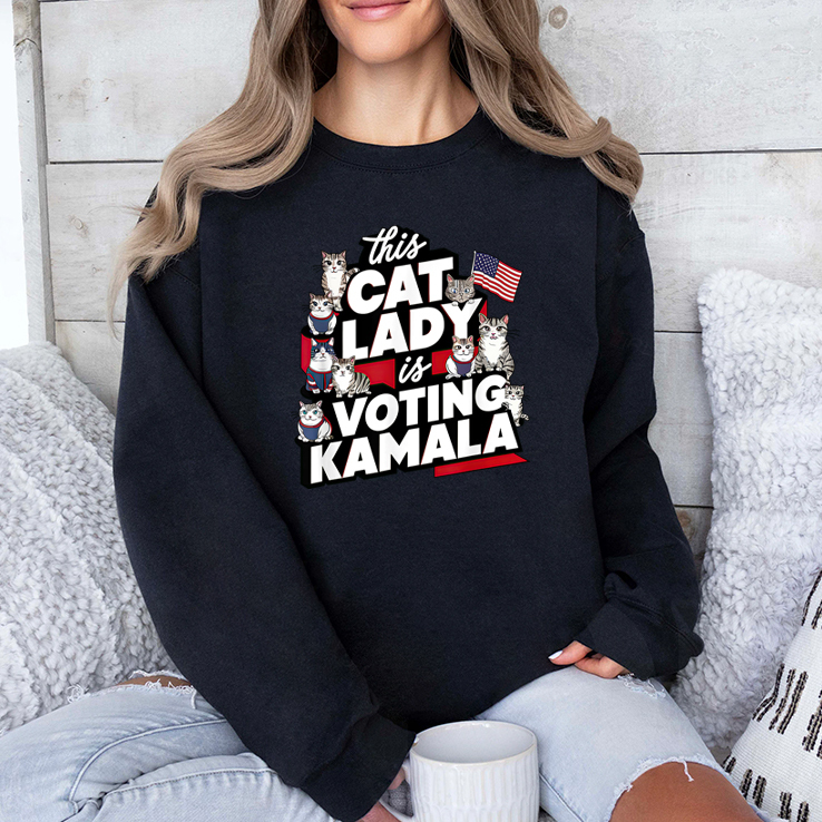 Cat Lady Voting For Kamala Harris 2024 Shirt Cat Lady Voting For Kamala Harris 2024 Shirt