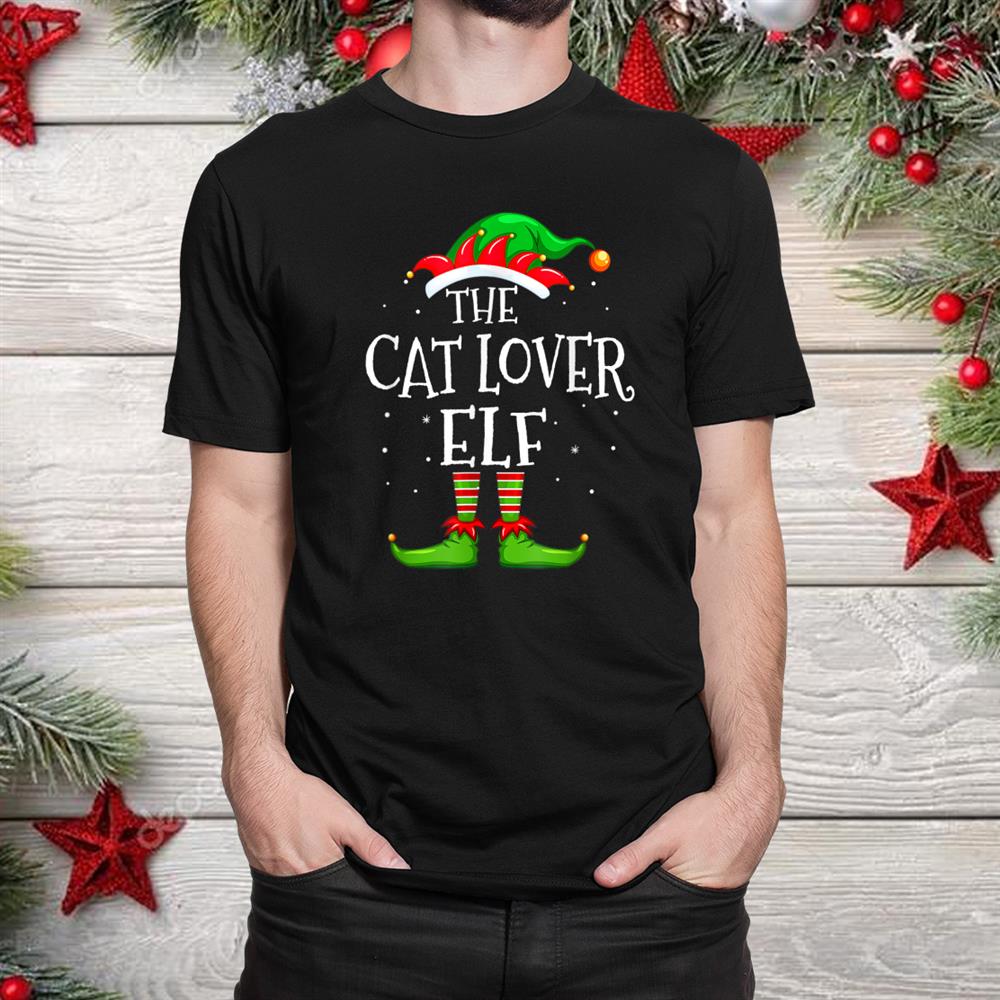 Cat Lover Elf Family Matching Christmas Group Pajama Shirt Cat Lover Elf Family Matching Christmas Group Pajama Shirt
