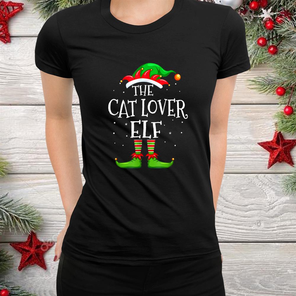 Cat Lover Elf Family Matching Christmas Group Pajama Shirt Cat Lover Elf Family Matching Christmas Group Pajama Shirt