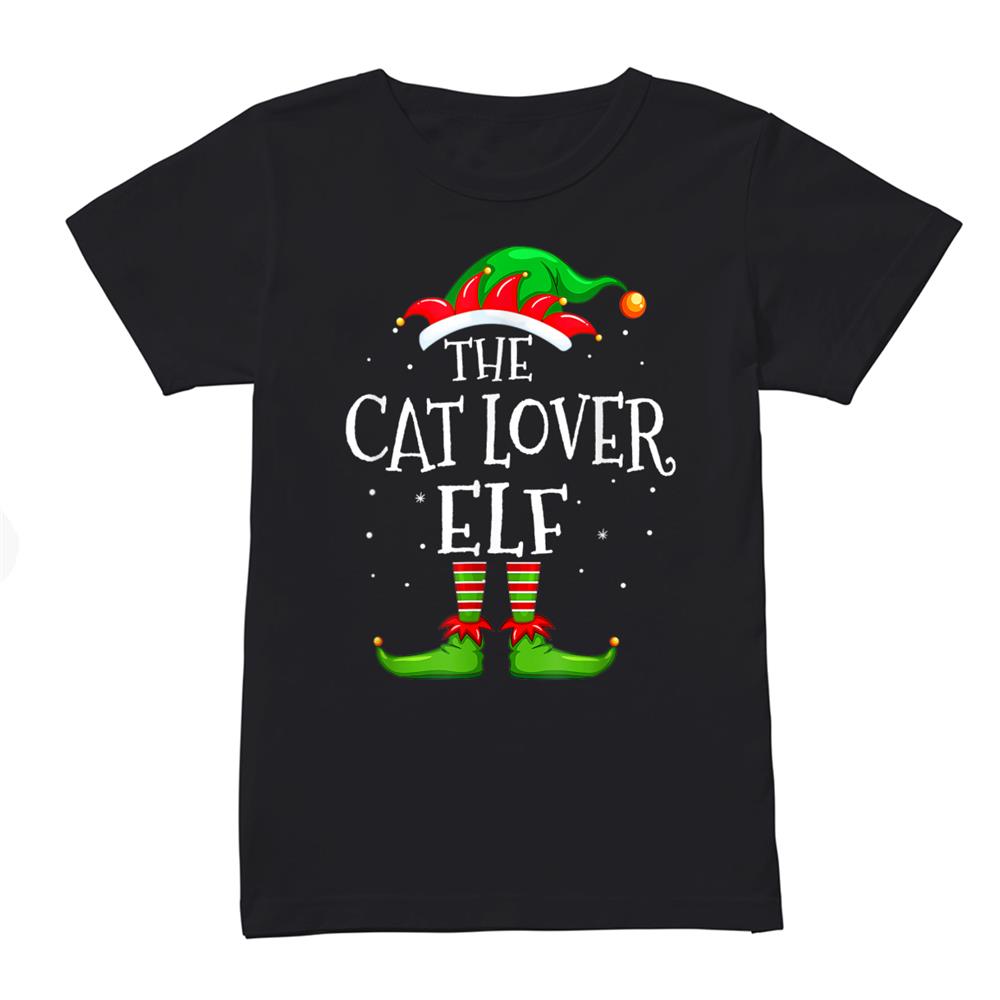 Cat Lover Elf Family Matching Christmas Group Shirt Cat Lover Elf Family Matching Christmas Group Shirt