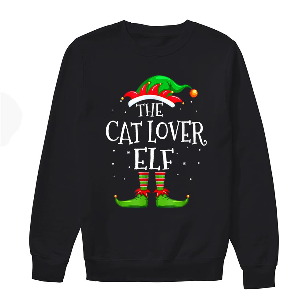 Cat Lover Elf Family Matching Christmas Group Shirt Cat Lover Elf Family Matching Christmas Group Shirt