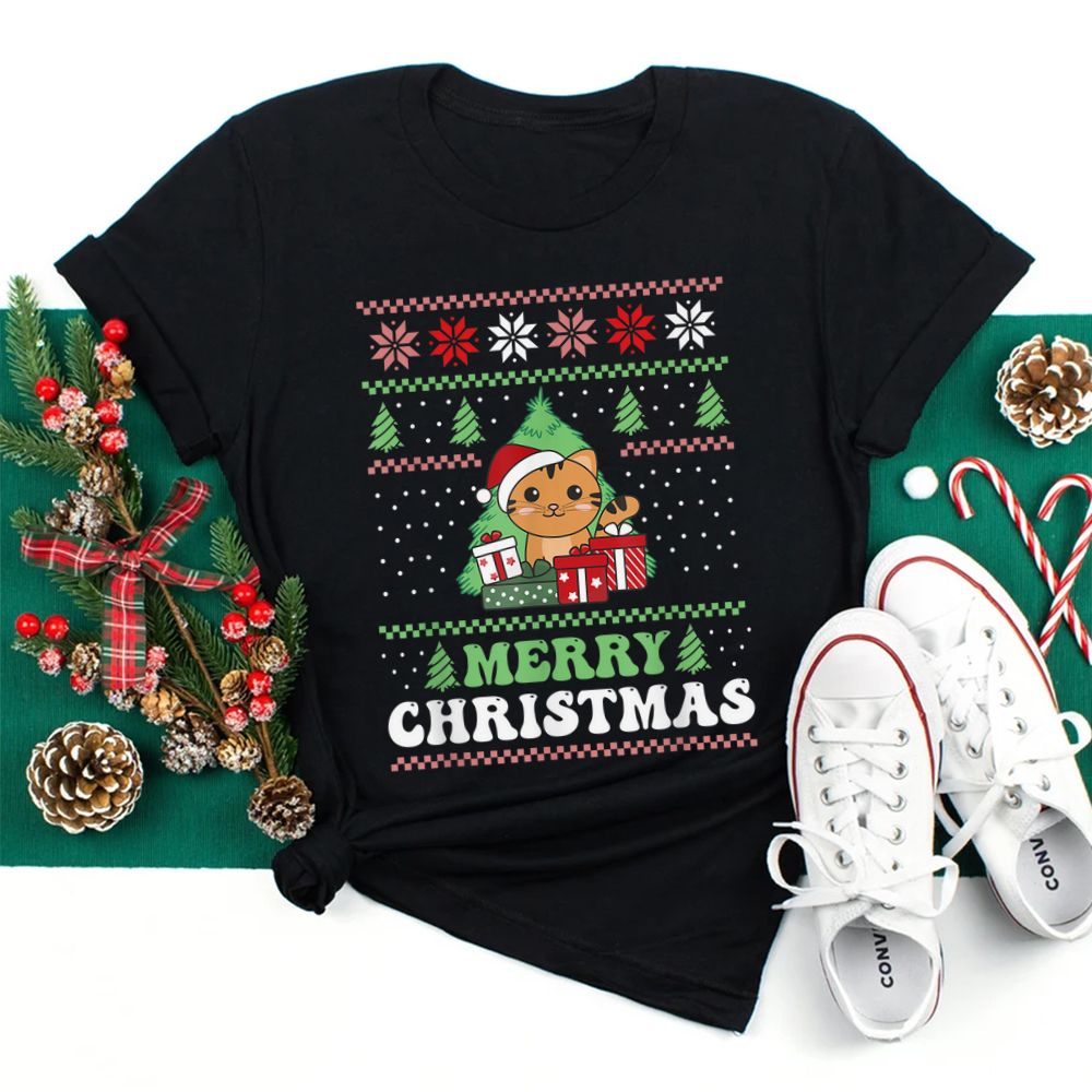 Cat Merry Christmas Ugly Christmas Shirt Cat Merry Christmas Ugly Christmas Shirt