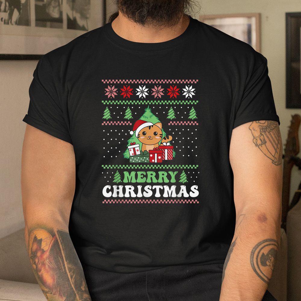 Cat Merry Christmas Ugly Christmas Shirt Cat Merry Christmas Ugly Christmas Shirt
