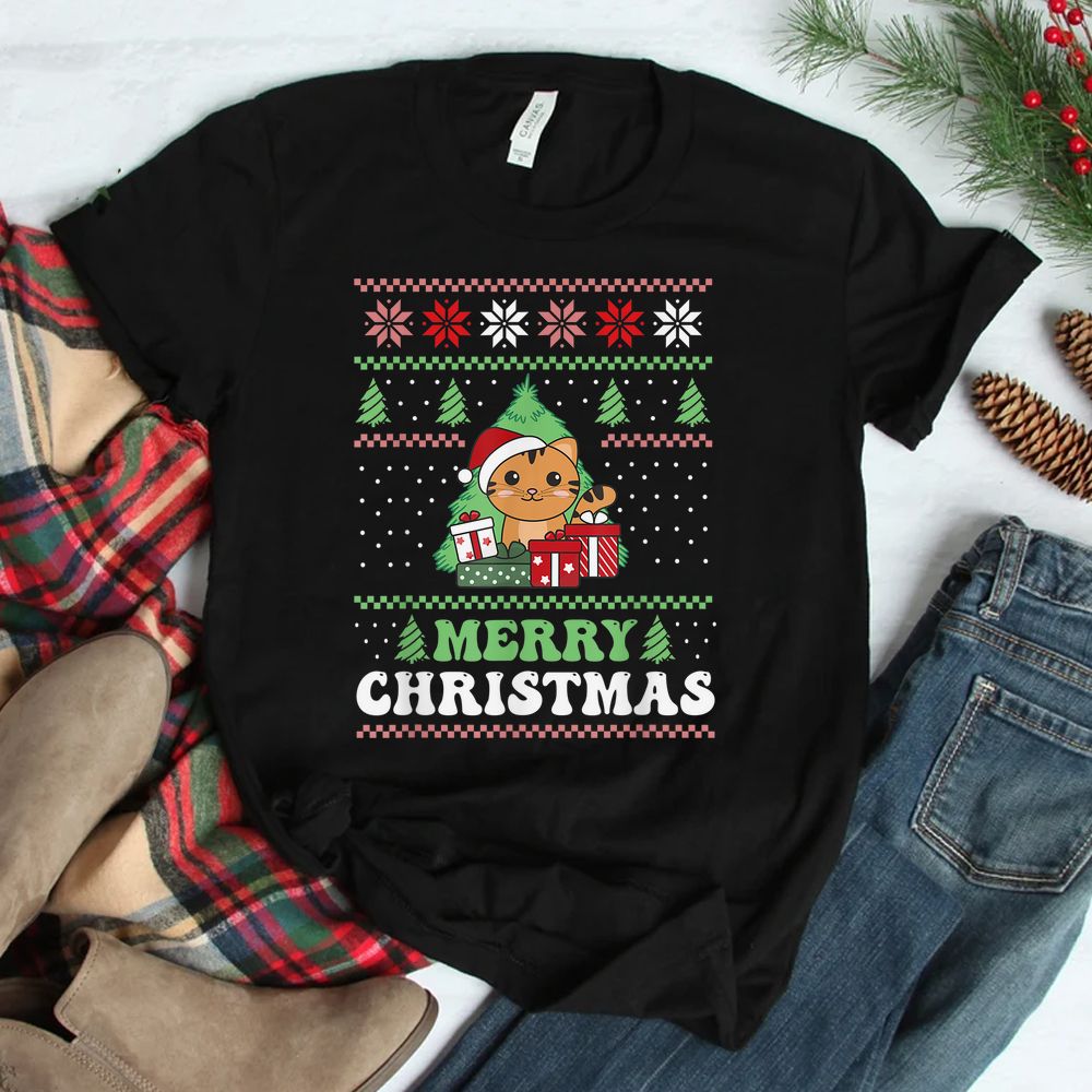 Cat Merry Christmas Ugly Christmas Shirt Cat Merry Christmas Ugly Christmas Shirt